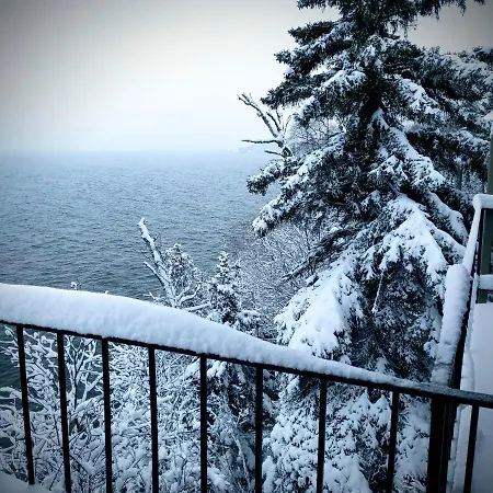 Cliff Dweller On Lake Superior Tofte Exterior foto